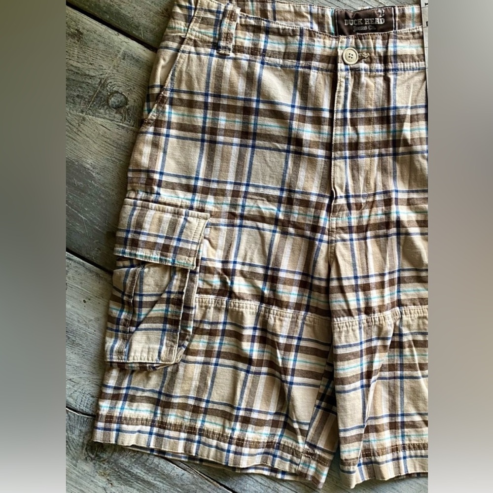 Men’s Duck Head plaid short, size 32 preppy